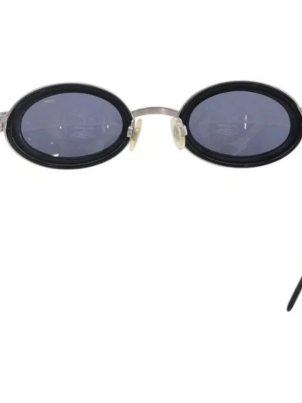 CHANEL Sunglasses plastic Black CC Auth BA7282